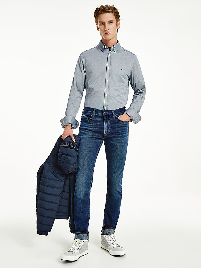 denim bleecker slim jeans mit fade-effekt für herren - tommy hilfiger