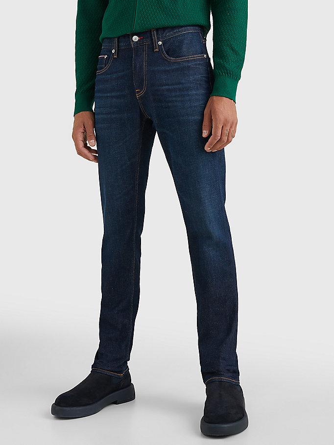 denim denton straight jeans mit fade-effekt für men - tommy hilfiger