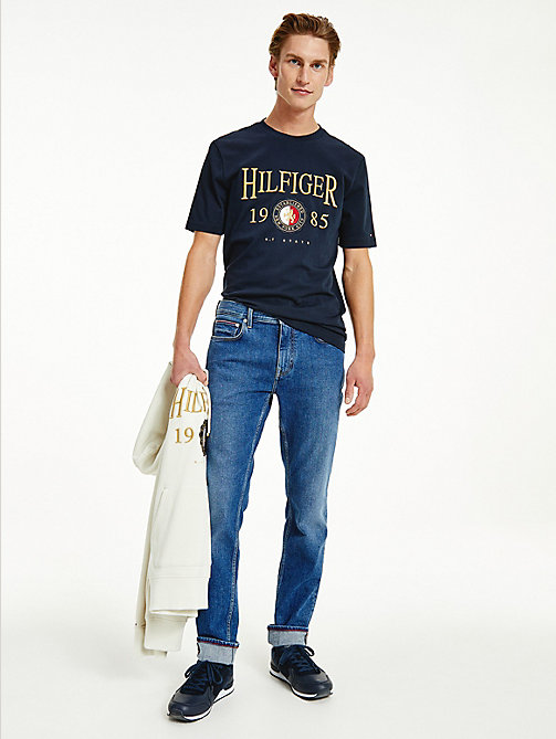 blue icons relaxed fit t-shirt for men tommy hilfiger