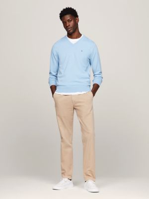 Light blue best sale tommy hilfiger sweater