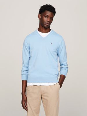 V neck discount jumper with shirt