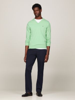 Green tommy best sale hilfiger jumper