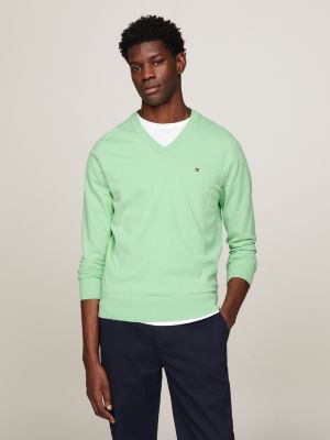 Tommy hilfiger v shop neck jumper mens