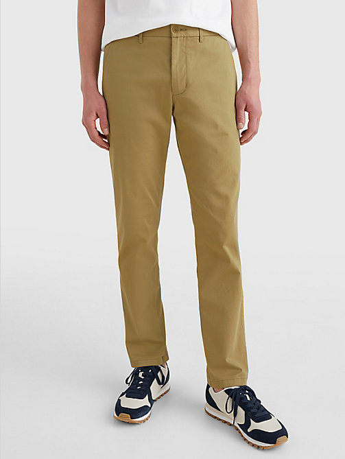 chino droit 1985 collection marron pour hommes tommy hilfiger