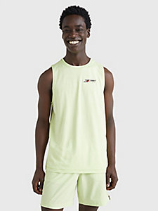 green sport essential training tank top for men tommy hilfiger