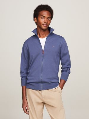 Tommy hilfiger men's full best sale zip sweater