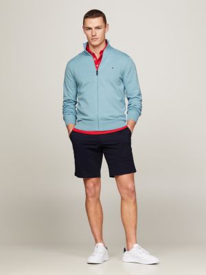 blue 1985 collektion reißverschluss-pullover für herren - tommy hilfiger