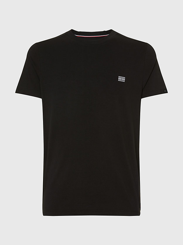 BLACK TH Flex Tech Essentials T-Shirt for men TOMMY HILFIGER