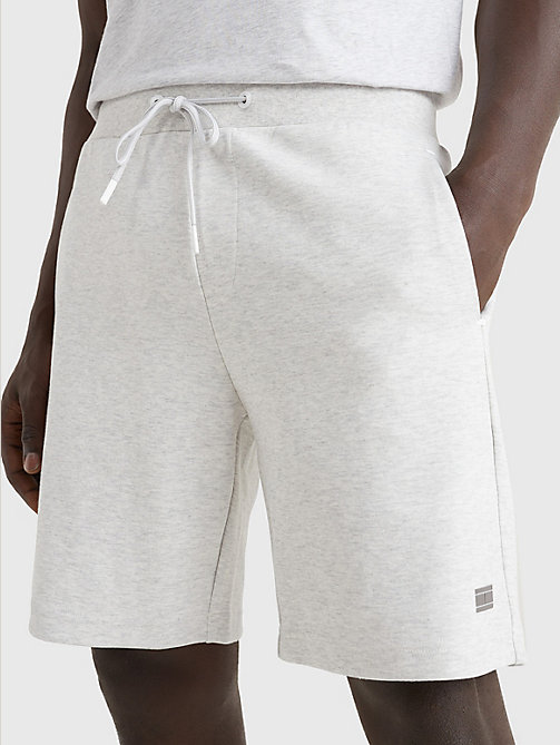 grey tech essentials shorts for men tommy hilfiger