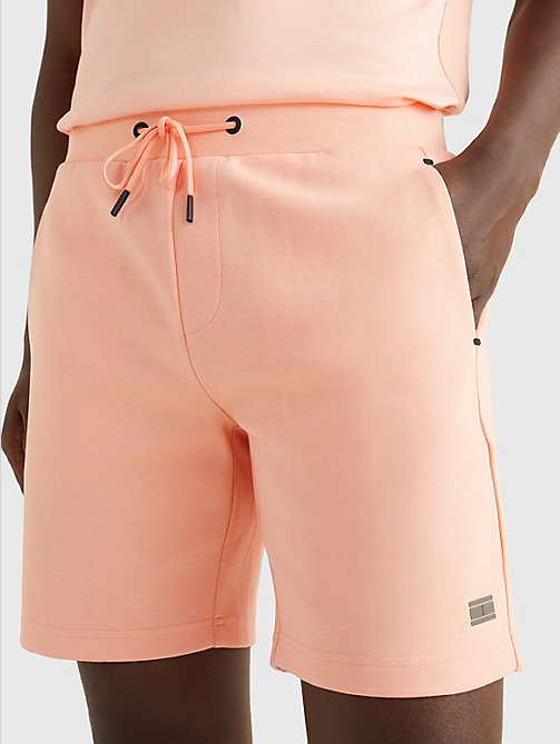 pink tech essentials shorts for men tommy hilfiger