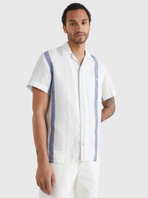 men linen short