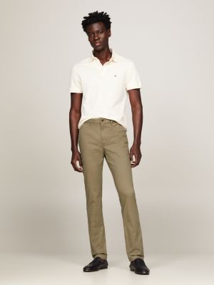 Essential Bleecker Slim Fit Chinos | Green | Tommy Hilfiger