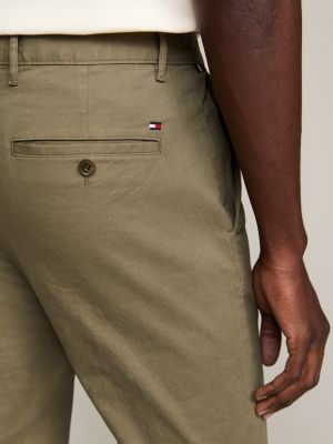 grün essential bleecker slim fit chinos für herren - tommy hilfiger