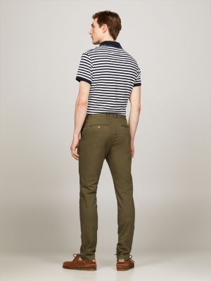 Essential Bleecker Slim Fit Chinos | Khaki | Tommy Hilfiger