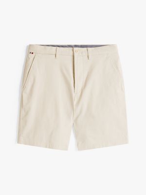 beige 1985 collection slim chino shorts for men tommy hilfiger