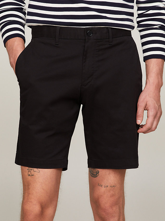 black brooklyn 1985 collection chino shorts for men tommy hilfiger