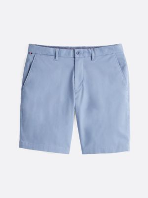 blauw brooklyn 1985 slim fit chino short voor heren - tommy hilfiger