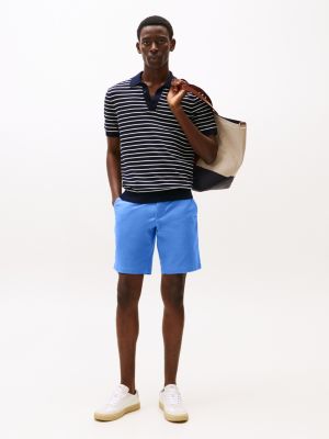 blue brooklyn 1985 slim chino shorts for men tommy hilfiger