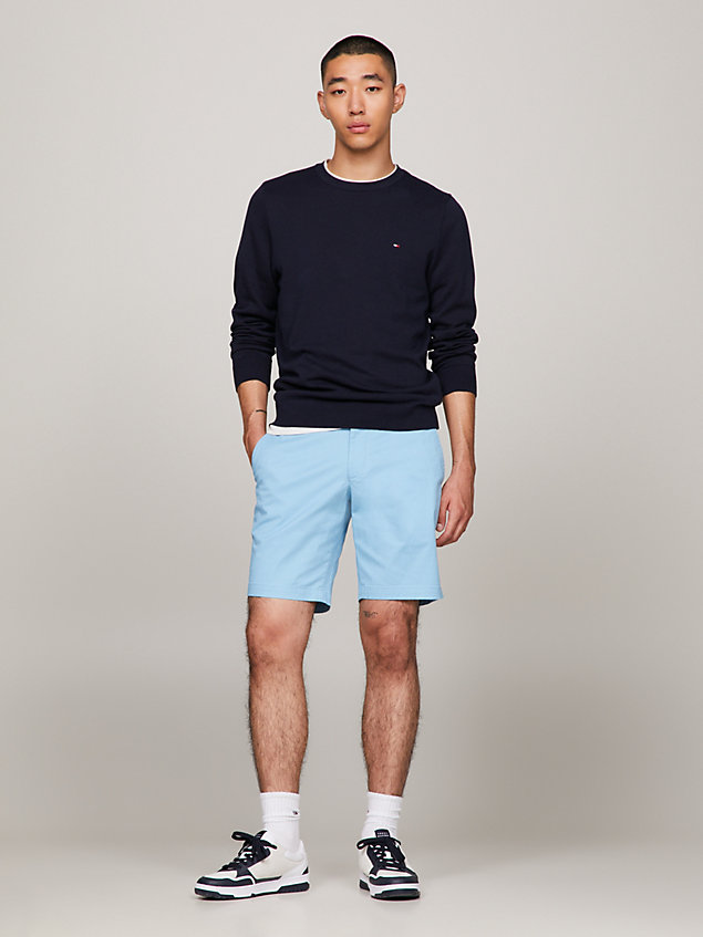 blue 1985 collection regular fit shorts for men tommy hilfiger