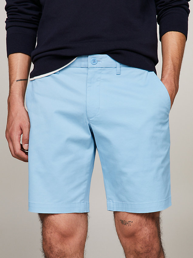 blue brooklyn 1985 collection chino shorts for men tommy hilfiger