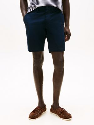 blue brooklyn 1985 slim chino shorts for men tommy hilfiger