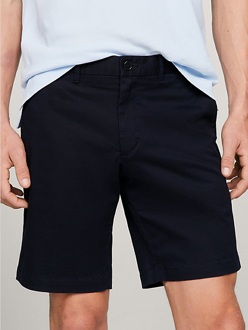 blue 1985 collection organic cotton shorts for men tommy hilfiger