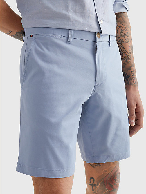 pantalón corto de la colección 1985 en algodón azul de mujer tommy hilfiger