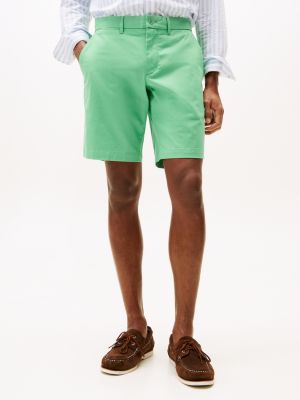 green brooklyn 1985 slim chino shorts for men tommy hilfiger