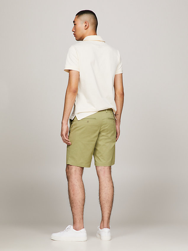 green 1985 collection regular fit shorts for men tommy hilfiger