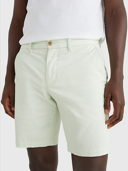 green 1985 collection organic cotton shorts for men tommy hilfiger