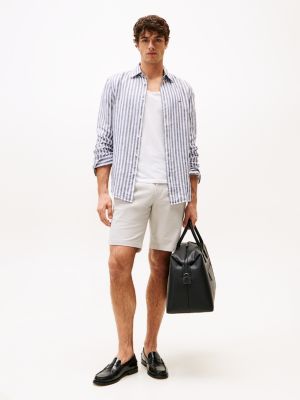 grey 1985 collection slim fit chino-shorts für herren - tommy hilfiger