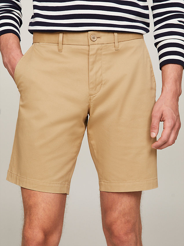 khaki 1985 collection regular fit shorts for men tommy hilfiger