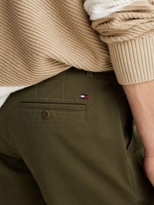 grün brooklyn 1985 slim fit chino-shorts für herren - tommy hilfiger