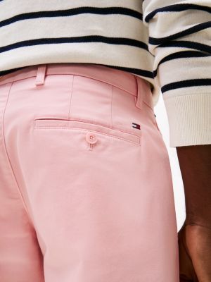 rosa 1985 collection slim fit chino-shorts für herren - tommy hilfiger