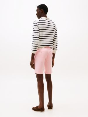 pink 1985 collection slim chino shorts for men tommy hilfiger