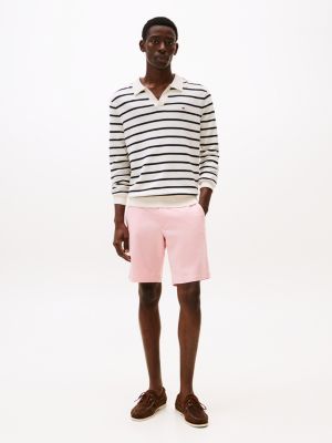 pink brooklyn 1985 slim chino shorts for men tommy hilfiger