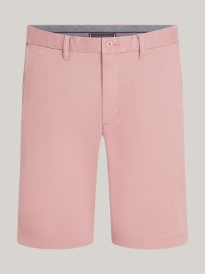 roze 1985 collection brooklyn slim chino short voor heren - tommy hilfiger