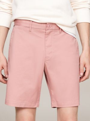 roze 1985 collection brooklyn slim chino short voor heren - tommy hilfiger