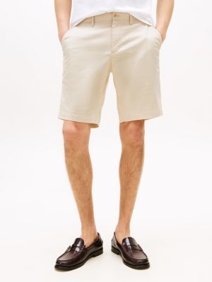 beige harlem 1985 relaxed fit chino short voor heren - tommy hilfiger