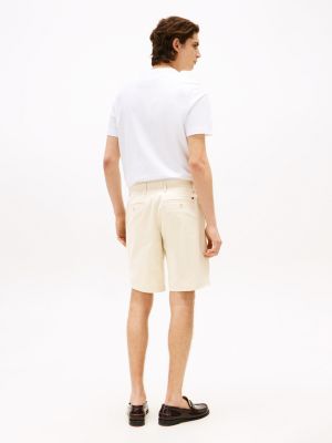 beige 1985 collection straight chino shorts for men tommy hilfiger