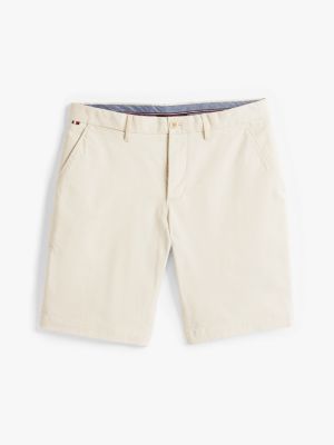 beige 1985 harlem relaxed chino shorts for men tommy hilfiger