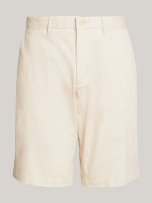 beige 1985 collection straight chino shorts for men tommy hilfiger