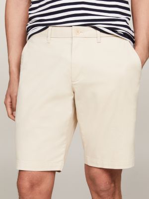 beige 1985 collection straight chino shorts for men tommy hilfiger