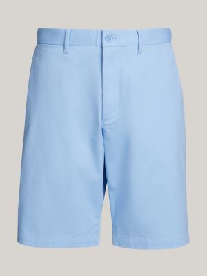 shorts chino harlem 1985 collection dritti blu da uomini tommy hilfiger