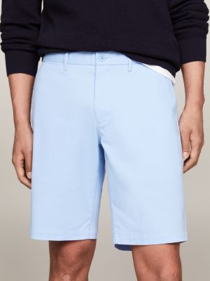 shorts chino harlem 1985 collection dritti blu da uomini tommy hilfiger