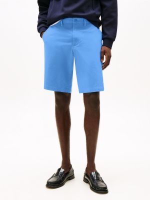 short chino décontracté harlem 1985 bleu pour hommes tommy hilfiger