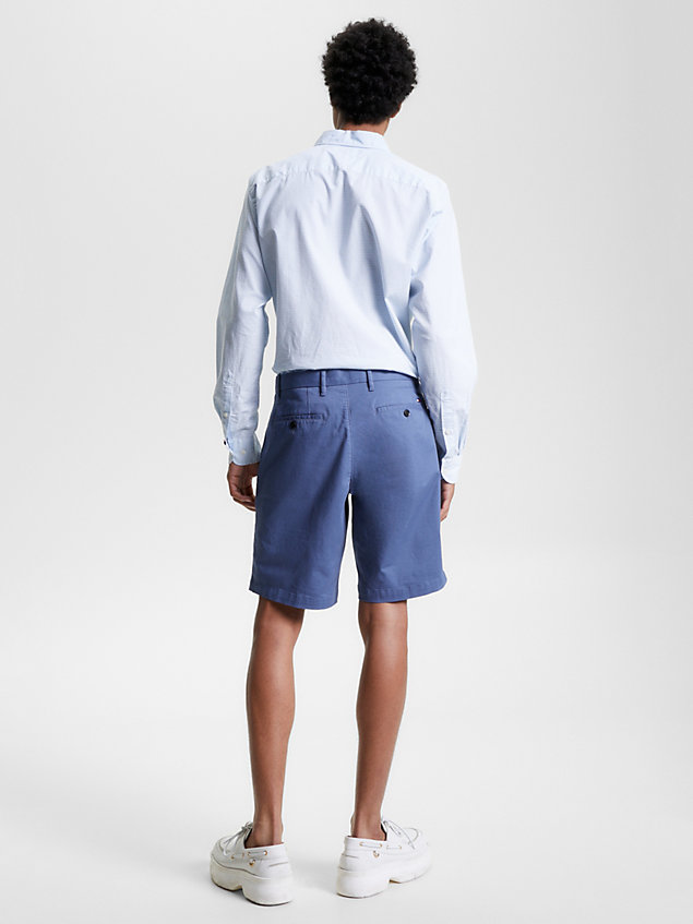 blue 1985 collection harlem relaxed fit shorts for men tommy hilfiger