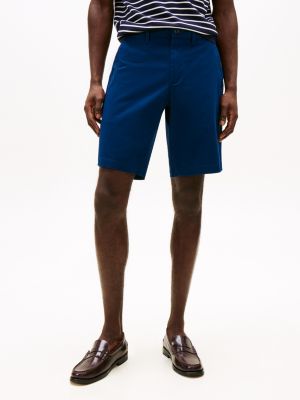 short chino décontracté 1985 collection bleu pour hommes tommy hilfiger