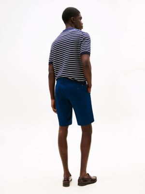 short chino décontracté 1985 collection bleu pour hommes tommy hilfiger