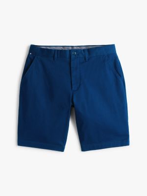 short chino décontracté harlem 1985 bleu pour hommes tommy hilfiger